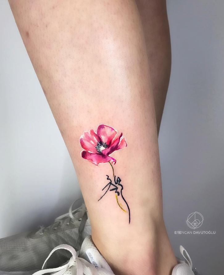 10+ Best Colorful Flower Tattoos For Girls