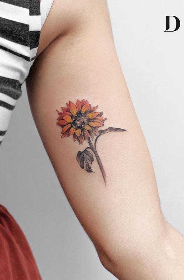 10+ Best Colorful Flower Tattoos For Girls