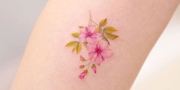 The Best Colorful Flower Tattoos For Girls