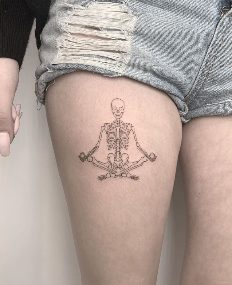 The Best Black & Gray Skeleton Tattoos