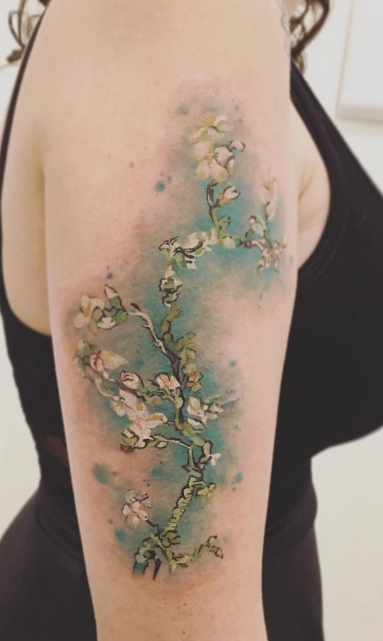 Almond Blossoms Tattoo