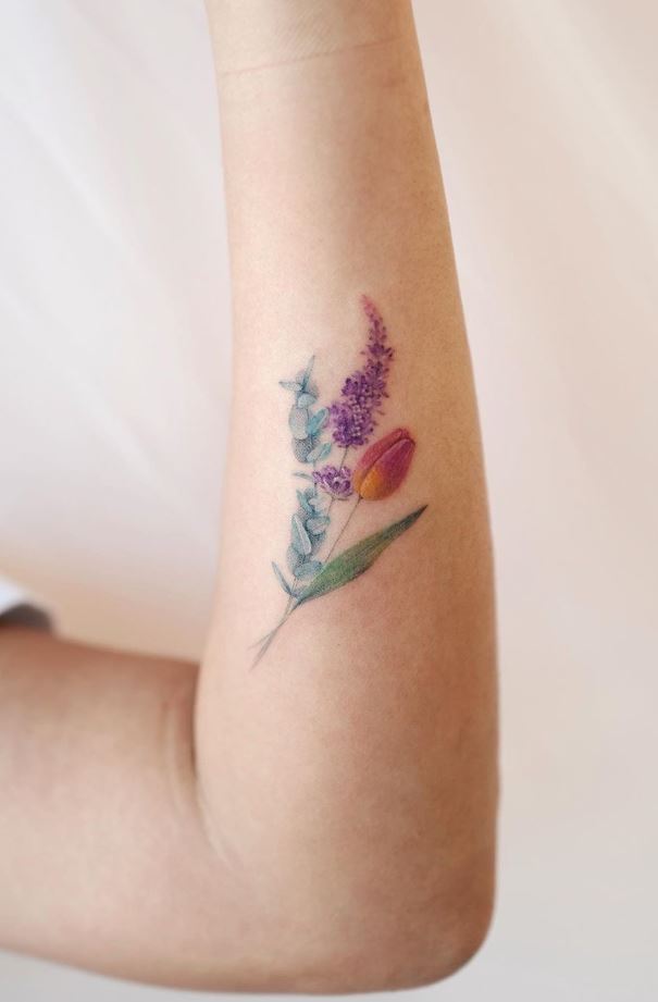 Amazing Flowers Tattoo