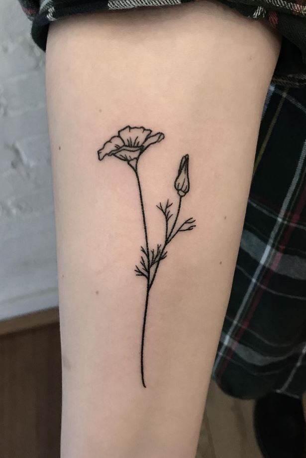 California Poppies Tattoo
