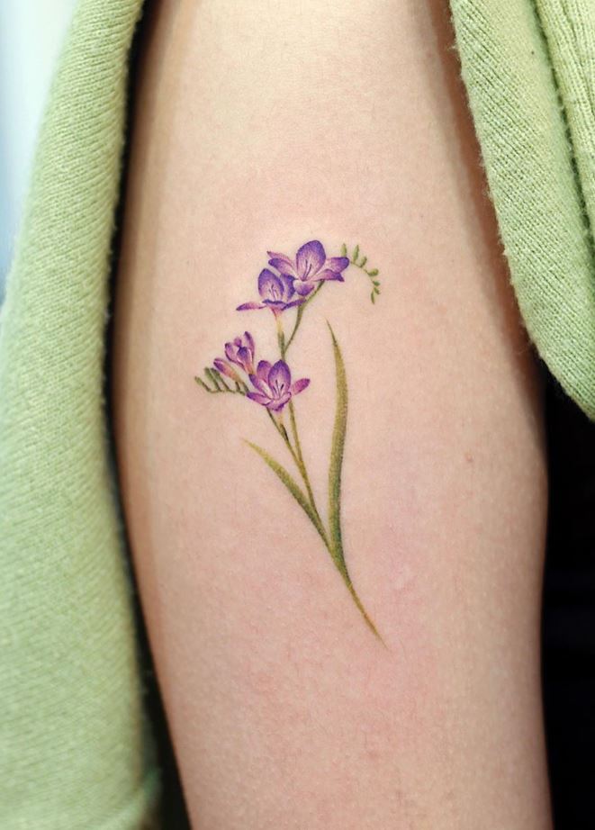Freesia Flowers Tattoo