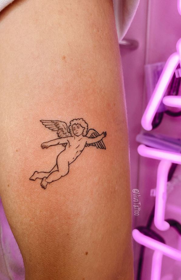 Mini Angel Tattoo - Get an InkGet an Ink