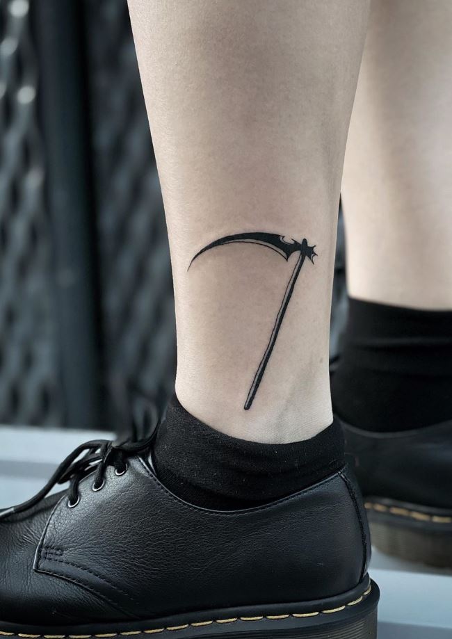Reaping-Hook Tattoo