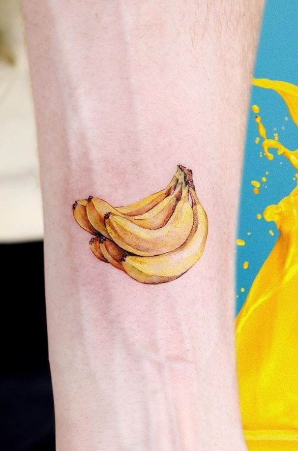 Small Banana Tattoo