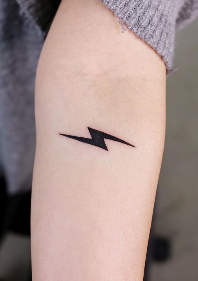 Small Lightning Tattoo