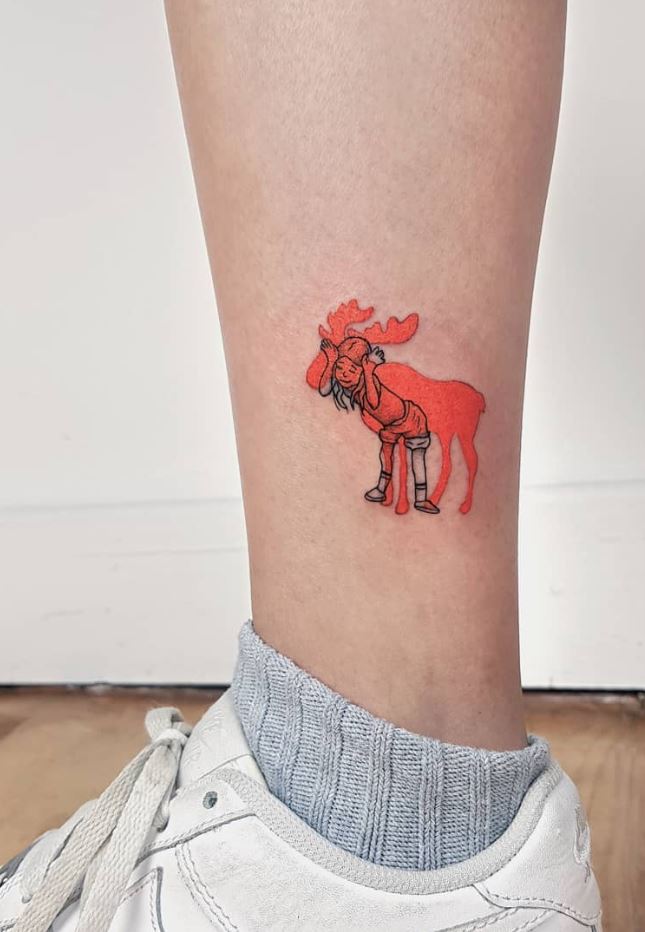 Deer Child Tattoo