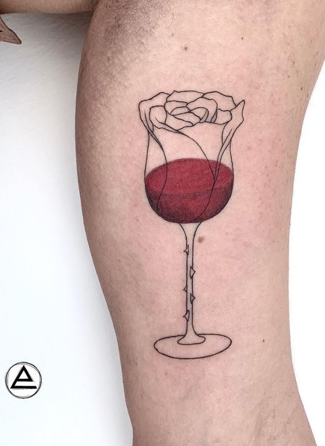Rose Wine Tattoo