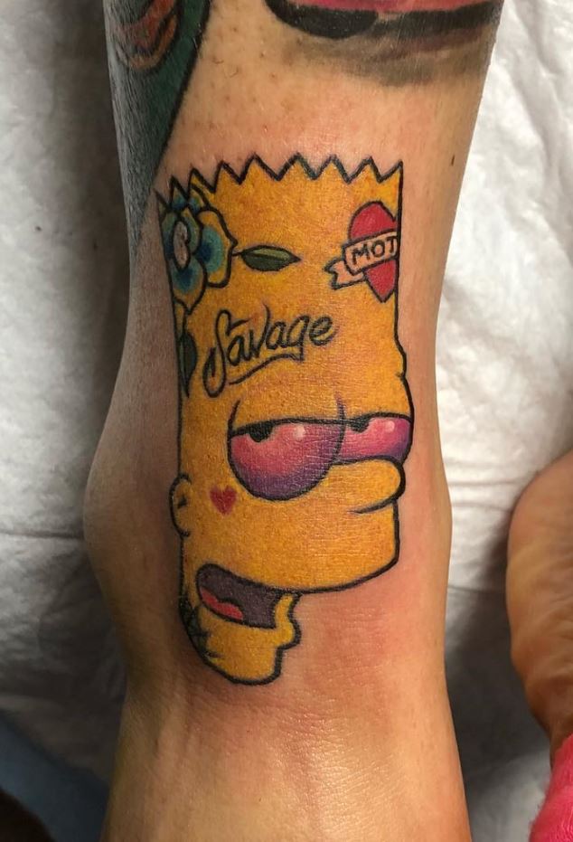 Bart Simpson Tattoo