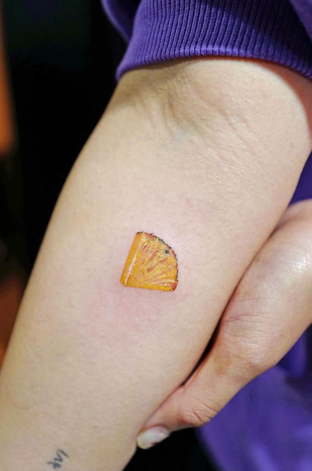 Pineapple Slice Tattoo