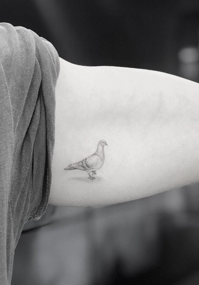 Tiny Dove Tattoo