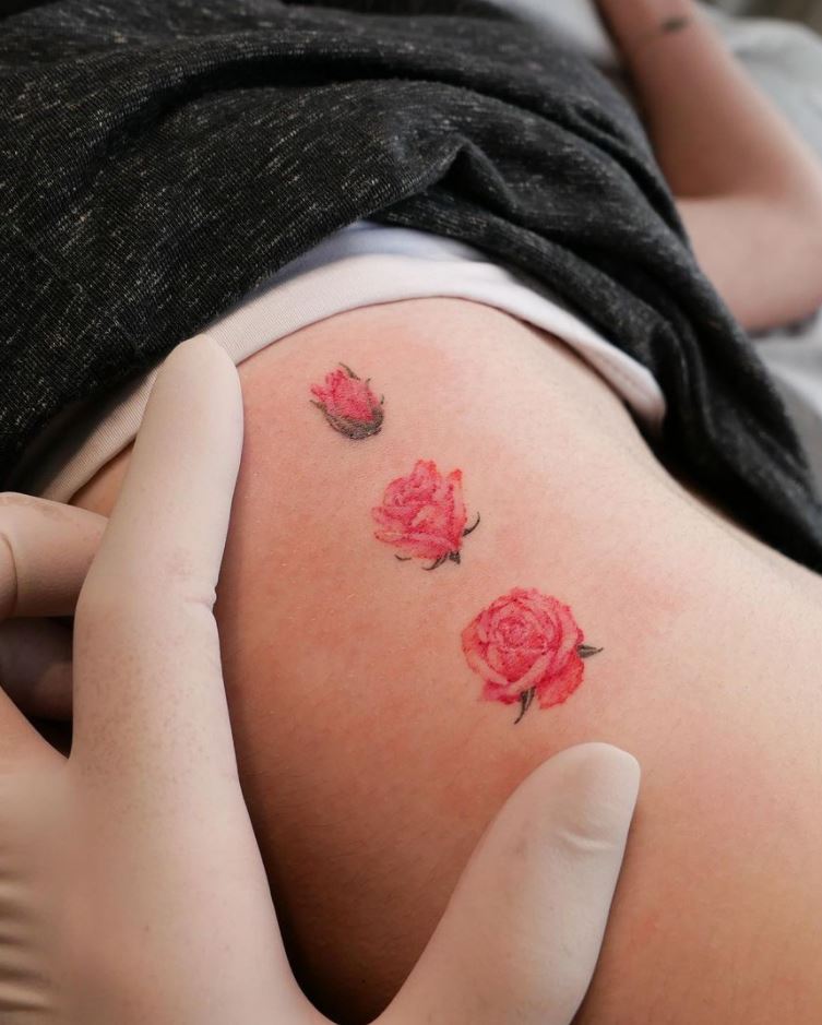 Small Flowers Tattoo