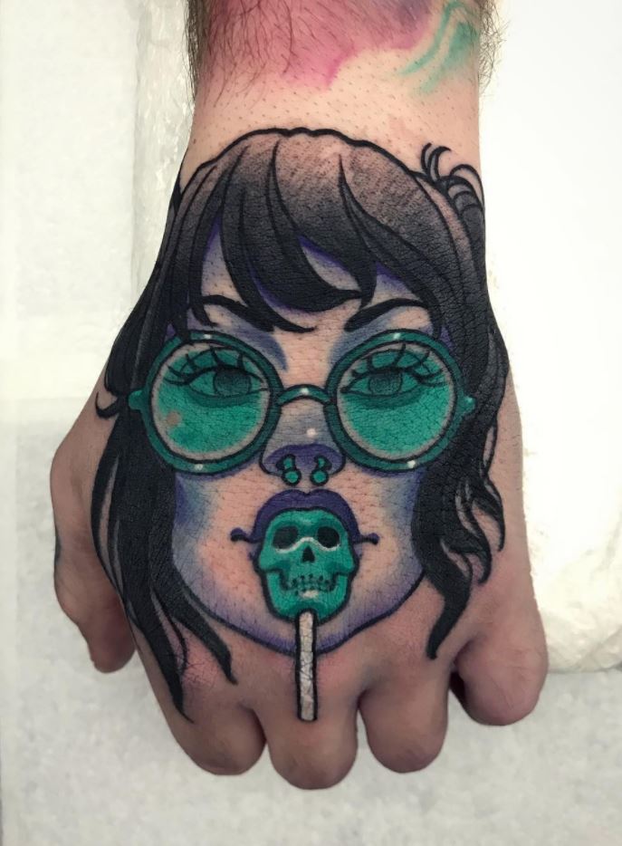 Awesome Girl Portrait Tattoo