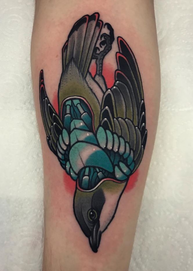 Diver Bird Tattoo