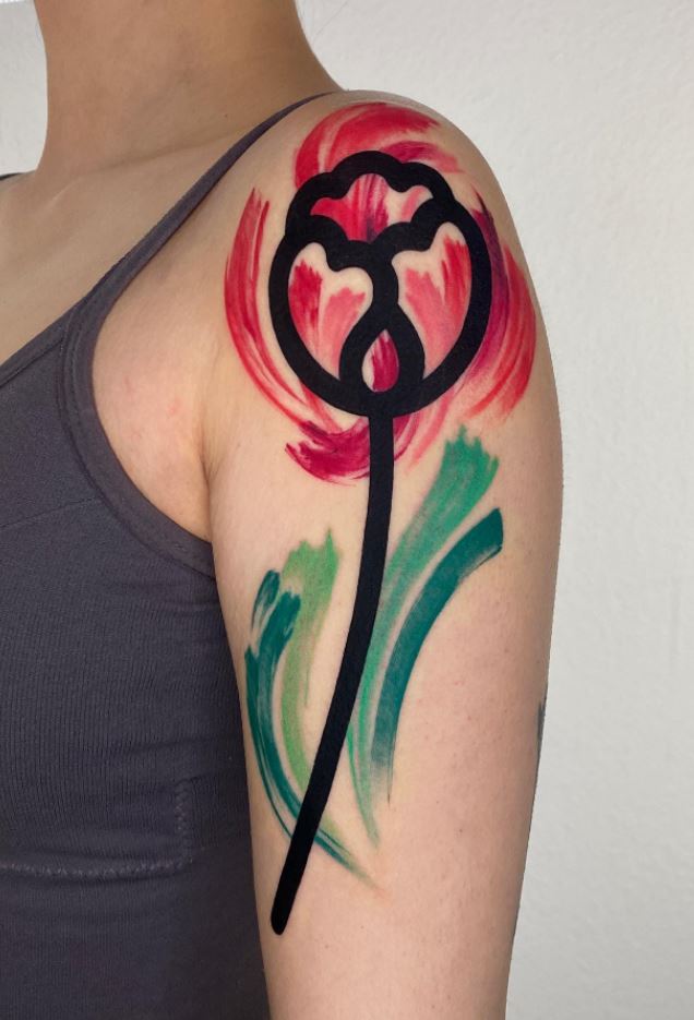 Amazing Flower Tattoo