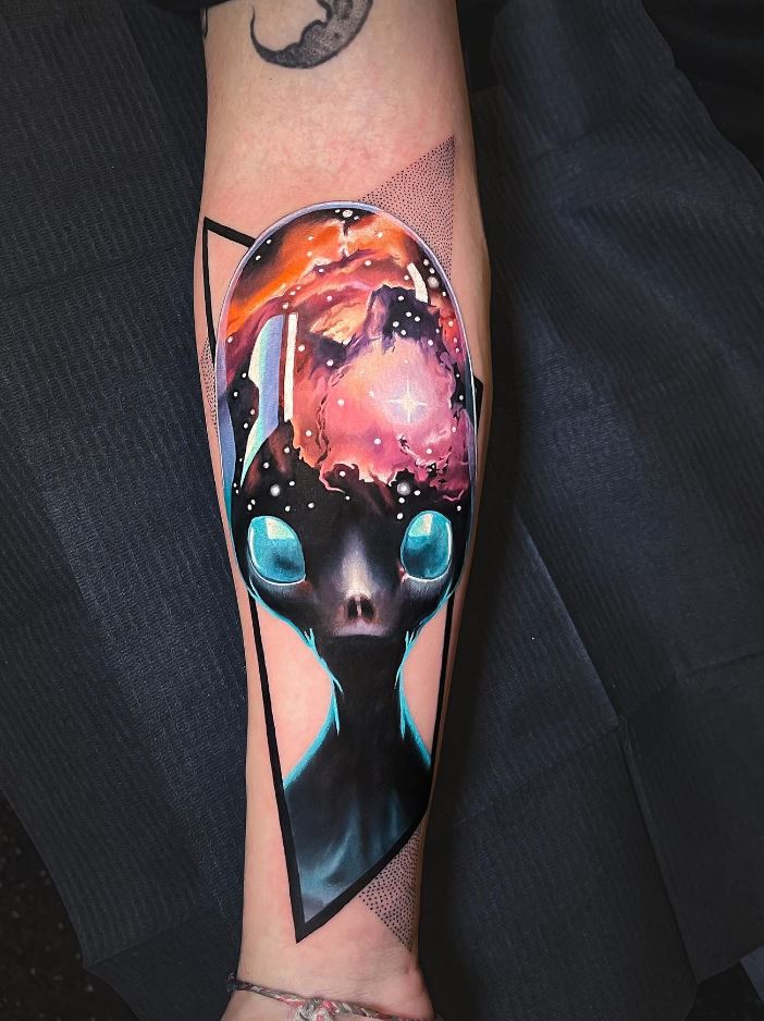 Majestic Alien Tattoo