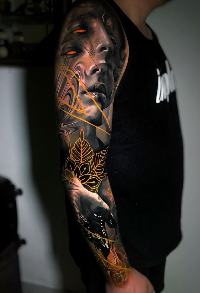 Astounding Arm Sleeve Tattoo