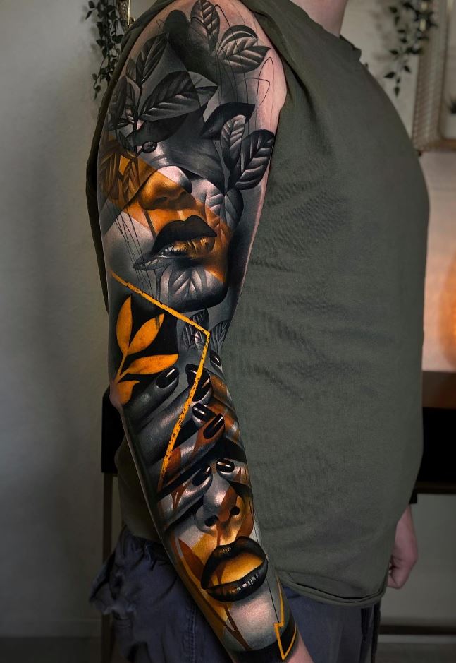 Outstanding Sleeve Tattoo