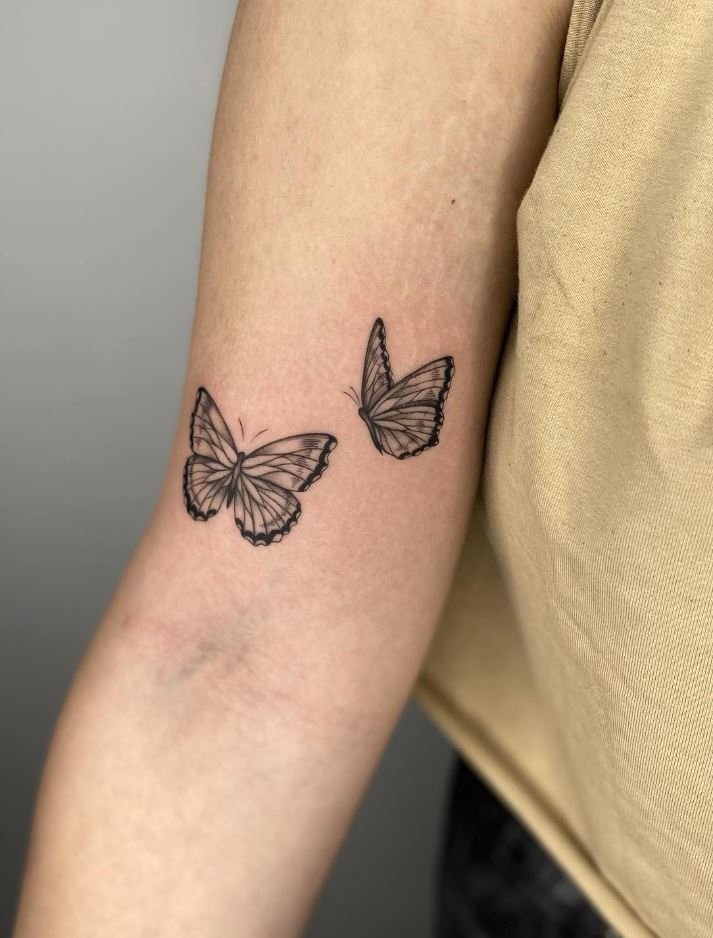 Stunning Butterflies Tattoo
